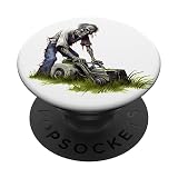 Diseño de jardinería para cortacésped y zombi cortacésped PopSockets PopGrip Intercambiable