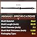 Drive Shaft Fit for Subaru Forester 2002-2007 2.5L MT AWD, Manual Transmission, Prop Shaft Driveshaft Assembly Rear Side Replace# 27111SA030, 27111-SA030