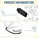 Dry Erase Markers with Eraser Cap 10Pcs 4.5 Inch Length Fine Tip Dry Erase Markers Black Color Whiteboard for School, Office, Meeting Room