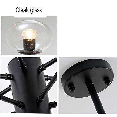 Candelabro moderno Sputnik de 6 luces doradas con brazos ajustables 7