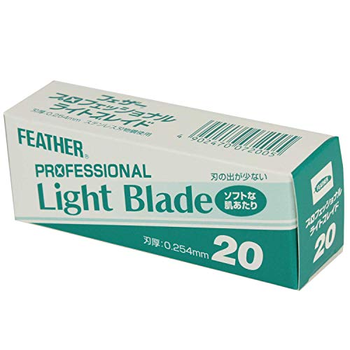 Feather Artist Club Prolight Razor Blades - (3 Pack Of 20) - Single Straight Edge Razor Blade Refills For Shaving - For Men, Women, & Barbers #TOP4
