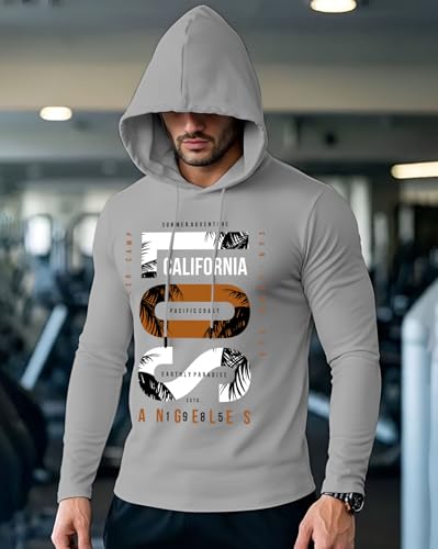 Image of AUSK Men's Full Sleeve Hooded T-Shirt - The Ultimate Cotton Blend Comfort || Hoodies for Mens