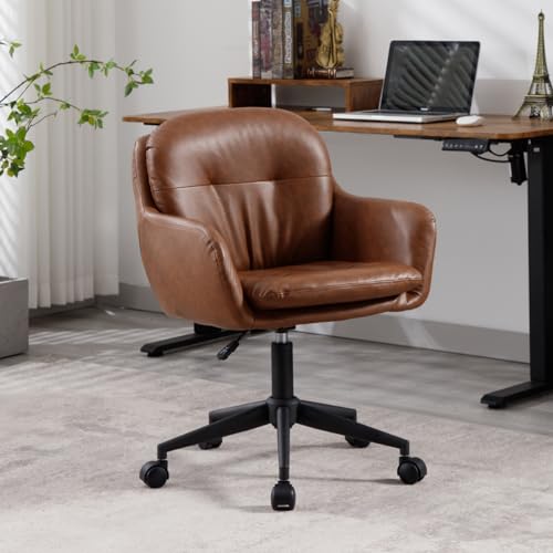 chairus Modern PU Leder Bürostuhl 360° Drehstuhl mit Armlehnen...