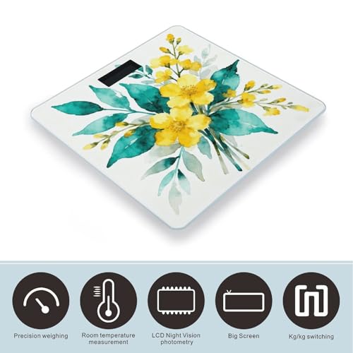 Báscula Digital Corporal BTCOWZRV con Display LCD y Base Antideslizante miniatura 3
