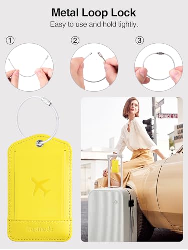 Image of TopMade Luggage Tags, Works with Apple Find My, Smart Suitcase Tag Tracker