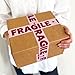 Fragile Packing Tape with Pink Dispenser – Pink & Burgundy Heart Design, 1.88
