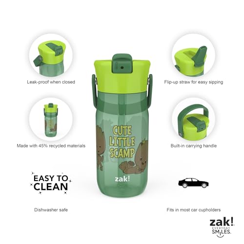 Image of Zak Designs Marvel Groot 18oz Water Bottle, Leak-Proof, Recycled, 2-Pack