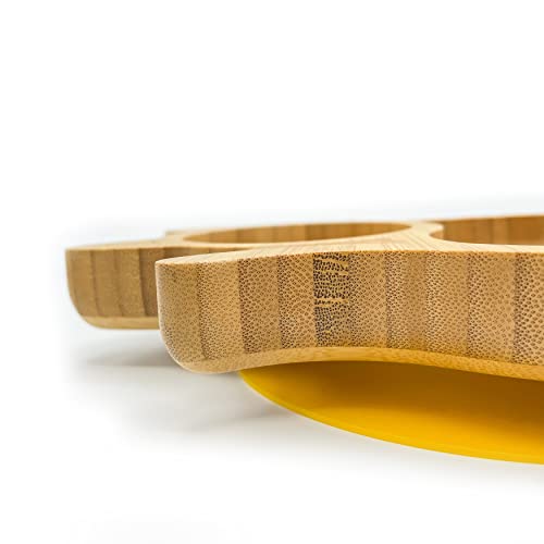 Eco Health Piatto in bambù con gattino, per