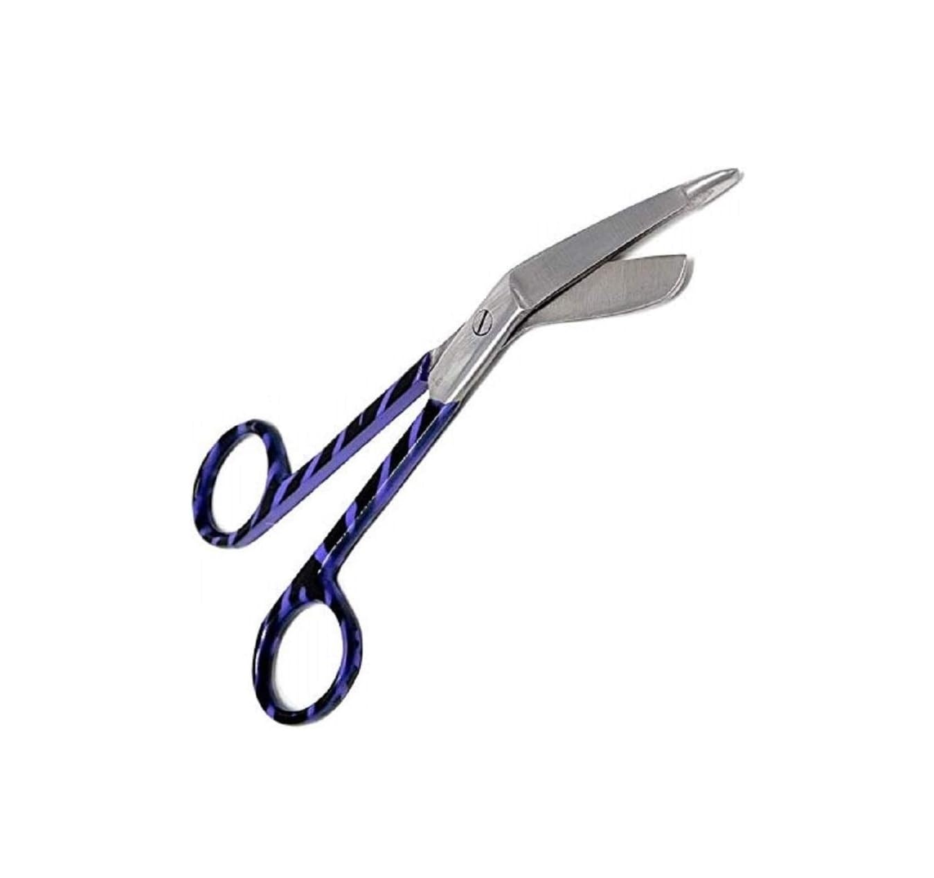 Panther Surgical Purple Stainless Steel 5.5'' Stoma Heavy Duty Trauma Shears Multi Colored Student Nursing Utility Tough Cut First Aid Lister Bandage Scissors Small All Purpose Scissors (Purple)