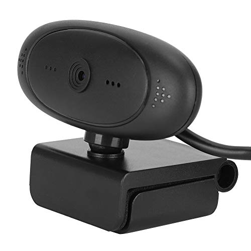 Zunate Caméra PC, Caméra Webcam HD 1920 X 1080P HD Caméra de Rotation à 360 Degrés Microphone intégré pour Vidéoconférence, Apprentissage en Ligne (Noir LR063682)