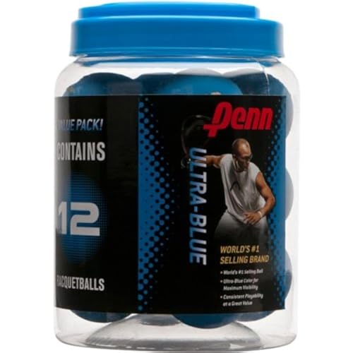 Penn Ultra-Blue Racquetballs - 12 Ball Canister