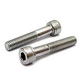 MonsterBolts - M6 x 65mm Socket Head Screws, DIN 912, Stainless Steel, Partial Thread, 10 Pack