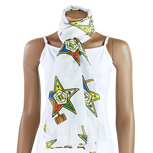 Women's Oversized Past Matron Eastern Star OES Long Scarf, 36x72 inches, (TMD360-3)2