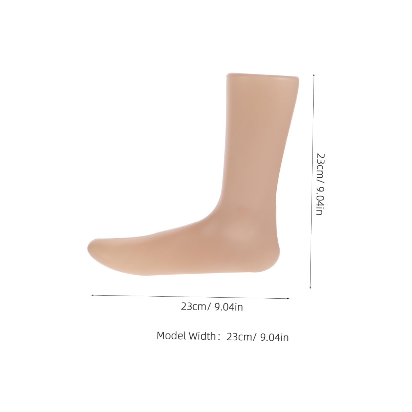 Cabilock Plastic Foot Mold for Shoes Fake Foot for Sock Mannequin Model 2pcs Pack