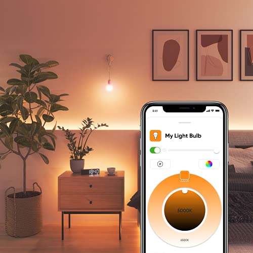 Nanoleaf Essentials B22 LED Bulb, RGBW Dimmable Smart Bulb - Thread & Bluetooth Colour Changing Light Bulb, Works with Google Assistant Apple Homekit, for Room Decor & Gaming - Image 5
