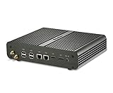 KINGDEL Fanless Mini Industrial PC, i7 Dual Core CPU, 16GB RAM, 128GB SSD+1TB HDD, 2xHD Ports, 2xLAN, 4xUSB 3.0