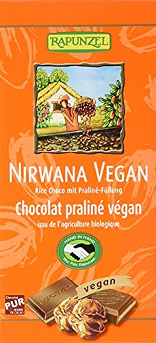 Rapunzel - Bio Nirwana Schokolade mit Praliné-Füllung, vegan, 12er Pack (12 x 100g) - BIO