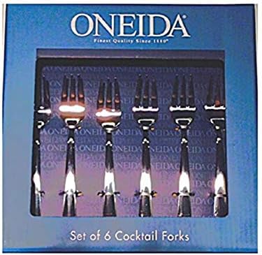 Oneida Set of 6 Cocktail Utensils (Cocktail Forks), Silver