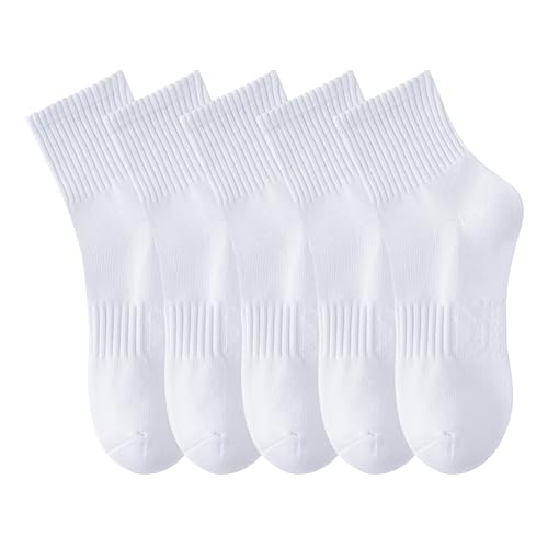 Image of MAGIARTE Womens Mini Crew Ankle Socks Athletic Casual Cotton Socks for Women