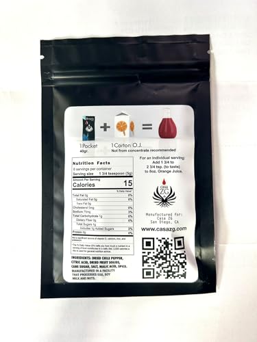 Casa ZG Sangrita Mix – Authentic Sangrita Drink & Tequila Chaser – Artisan Cocktail Mixer Powder – Prepare with Orange Juice | Makes up to 1/2 Gallon | Up to 32 Servings. - Image 2