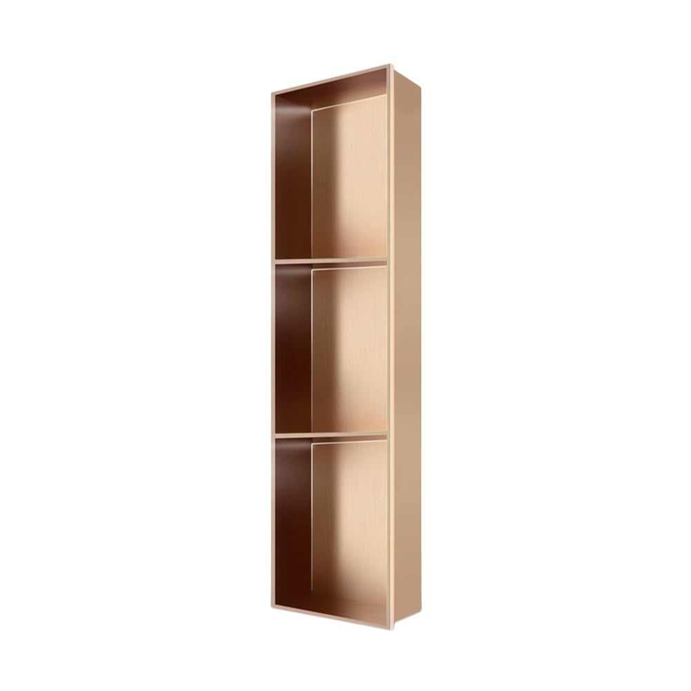 UWYTGF Shower Niche Wall-Inserted Stainless Steel Shower Caddy No Tile Needed Waterproof Recessed Storage Organizer Shelf for Bathroom