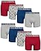 U.S. Polo Assn. Men?s Underwear ? Cotton Stretch Boxer Briefs with Comfort Pouch (8 Pack), Size X-Large, Red/Grey/Print