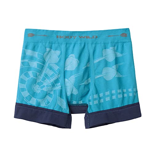 [ボディワイルド] ボクサーパンツ ボクサーブリーフ 前とじ 吸汗速乾 軽量 立体成型 BWS962J メンズ ライトブルー L