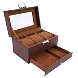 [Réduire l'encombrement] Le boîtier compact de la montre-bracelet contient soigneusement plusieurs montres, réduisant ainsi l'encombrement et rationalisant votre collection de montres pour un stockage efficace.