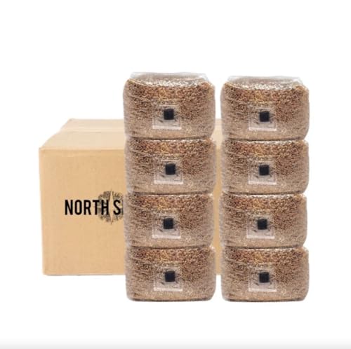 North Spore Organic Hydrated Grain Bags (8-Pack)