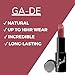 GA-DE Selfie Full Color Lipstick, 860 - Long Lasting High Pigment Lipstick with Argan Oil - Creamy Radiant Shine and Hydrating Benefits - 0.14 oz