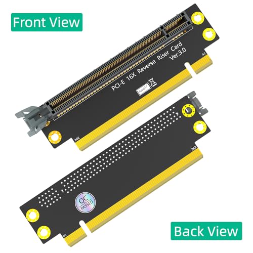 PCI-e 16X 3.0 90 Degree Reverse Male to Female Riser Card for 2U Server (Installation Direction Towards CPU) - Thumbnail 2