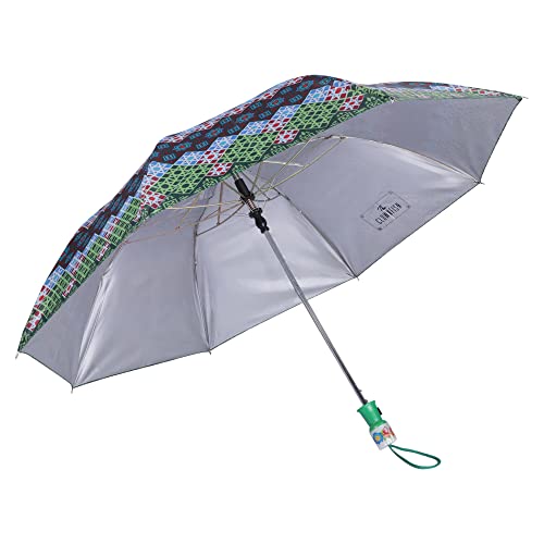 Image of THE CLOWNFISH Umbrella 2- Fold Auto Open Waterproof 190 T Polyester Double Coated Silver Lined Umbrellas For Men and Women