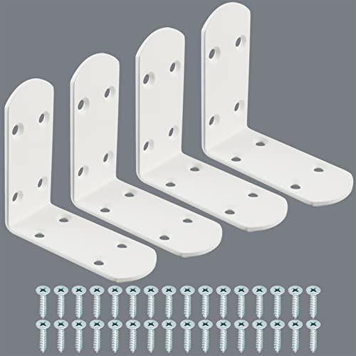 MOOCHE 4 Stück L Edelstahl Bracket, Heavy Duty Corner Brace Winkel...