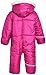 Pink Platinum Baby Girls Snowsuit Onesie - Breathable Infant Newborn Onesies Hooded Winter Suit Baby Girls Clothes, Size 18/24M, Berry