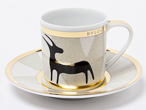 食器 BVLGARI Amazon | ブルガリ Pascolo Rupestre エスプレッソ カップ＆ソーサー
