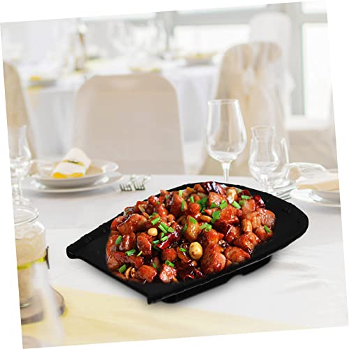 Plato para sushi multiusos de melamina negro miniatura 5