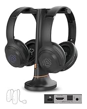 【Watch Together, No Disturbing Others】 Includes 2 wireless headphones and a charging dock transmitter. Each person listens at their own volume—perfect for late-night TV without waking others. 【Auracast Ready】 Connect to compatible Auracast-enabled de...