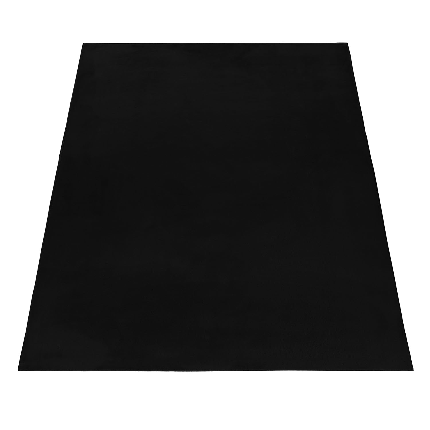 Carpetsale24, Pluszowy Dywan do Salonu Czarny 140x200 cm Wysokie Włókno Długowłosy Sztuczne Futro Miękki Nowoczesny Jednokolorowy Puszysty, Pralny Dywan