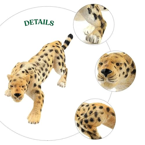 Image of Realistic Leopard Jungle Animal Toy for kids | 1PCs Attractive Cheetah Forest Wildlife Animals Toys Action Figure Set for Boys and Girls Birthday Gift, School Project Decor & Educational Items