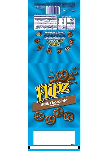 McVitie’s Flipz Milk Chocolate Brezel, knusprige Salzbrezeln mit Milchschokolade, Salzgebäck mit süß-salzigem Geschmack für einzigartigen Knabberspaß, 1x90 g