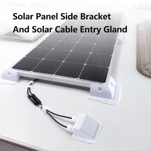 Slocable Kit de suporte de canto de suportes de montagem de painel solar ABS, sem endro, resistente