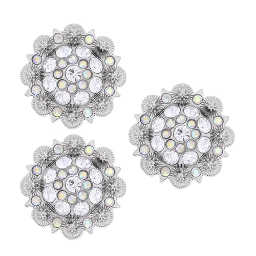 NEXAVKPR 3PCS Fashionable Rhinestones Belt Ornaments for Those Who Appreciate Detailed Craftsmanship Social Event Belt Buckle