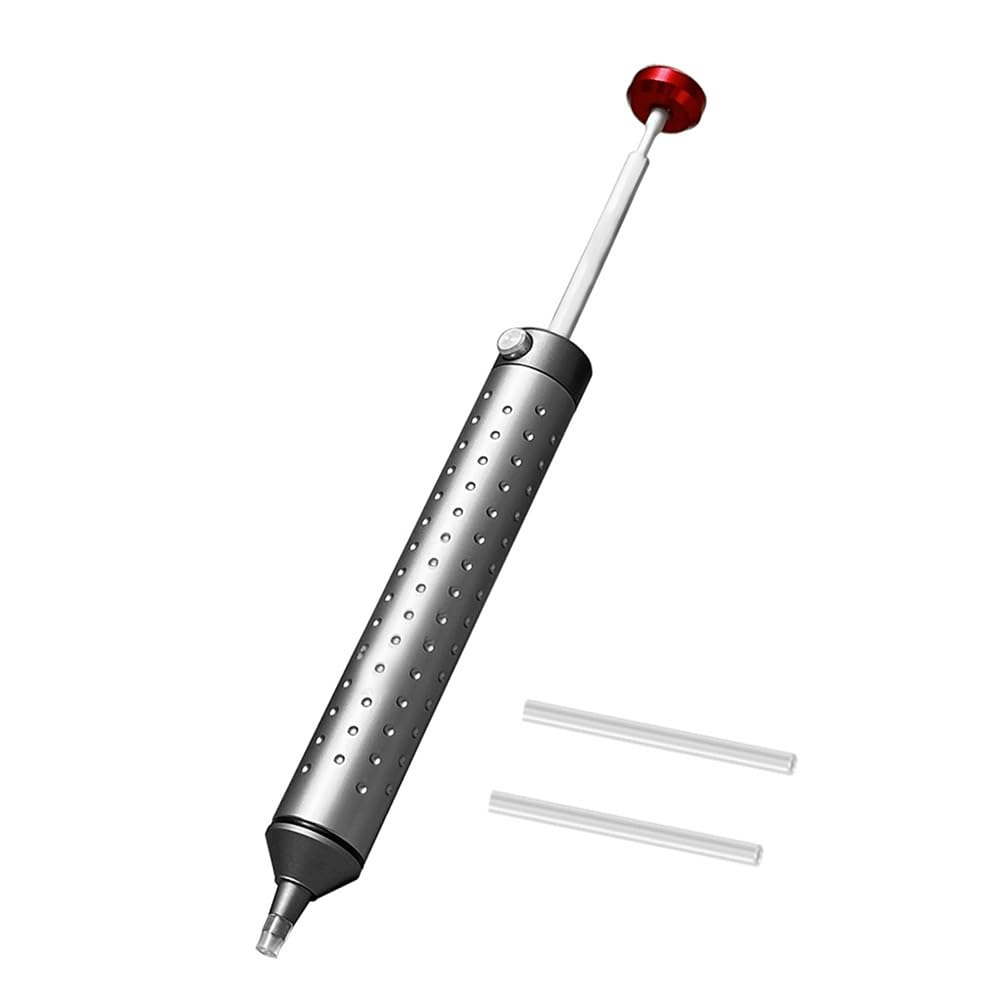 Ijsdnvjndx As Shown Aluminum Powerful Desoldering Pump Soldering Sucker Pen Solder Iron Welding Repair Tool