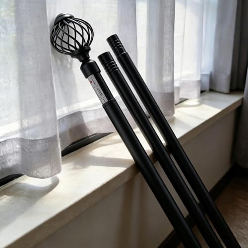 Tringle à rideaux réglable et facile à installer avec embouts boule - 6