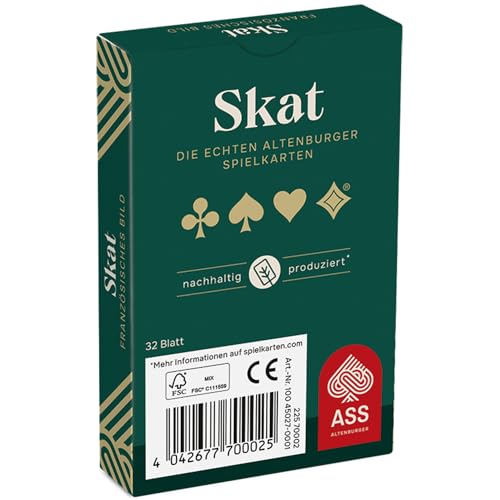 Ass Altenburger FSC Skat, französisches Bild in Faltschachtel – Bild 4