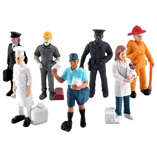 Toddmomy 1 Set Mini Figure Models?Mini Character Models Mini People Figurines Simulation People Scale Models for Miniature Scenes