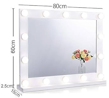 Amazon | Chende 女優ミラー 80*60cm 14LEDライト付き 三色調光