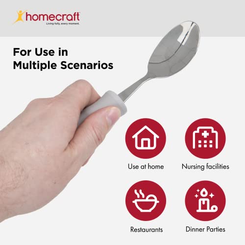 Cuillère standard Homecraft ergonomique manche mousse couvert adapté