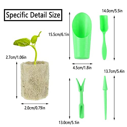 YANRU 50 pcs,Steinwolle Plugs,Rockwool Cube,Hydroponischen Block-GemüSe,Steinwollpad FüR Den Pflanzenanbau,Mit 4 StüCk SäMlings-Pflanzwerkzeugen,Anbau Von SäMlingen,Blumen,Pflanzen,Garten (50)