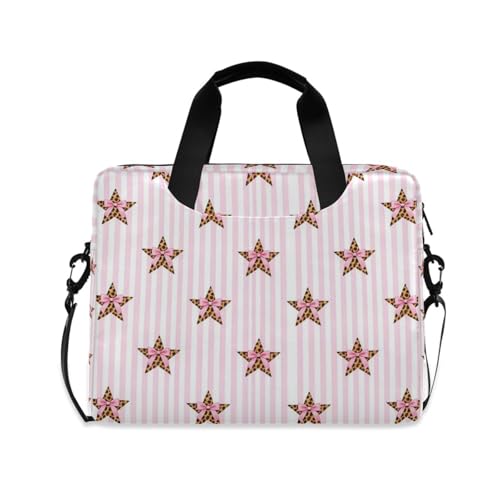 Funda para laptop de 15.6 pulgadas con asa y correa rosa miniatura 1